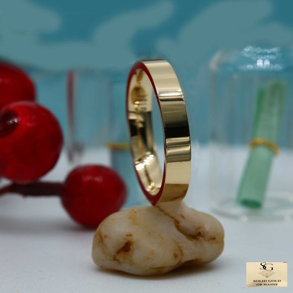 COPY - 10 K Gold wedding Band 6mm , white gold, yellow gold, rose gold, engagem… - Picture 4 of 4